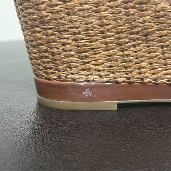 Naturalizer Vanilla Narlene Open Toe Wedge Heels NIB 8N 8 Narrow Cream Brown - Picture 12 of 12